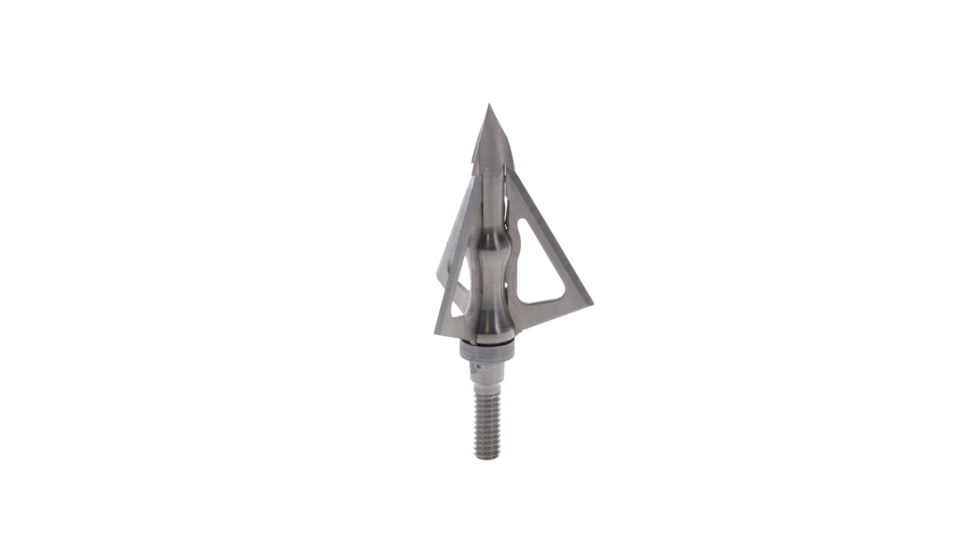 TruGlo Titanium X Fixed Broadhead, 100 Grain, 3 Blade, 3 pk, Silver, TG3203AV
