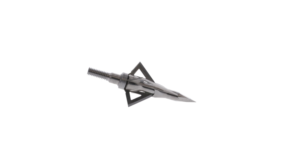 TruGlo Titanium X Fixed Broadhead, 100 Grain, 4 Blade, 3 pk, Silver, TG3204AV