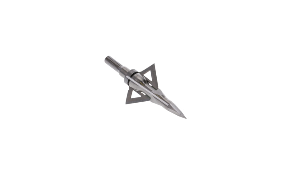 TruGlo Titanium X Fixed Broadhead, 100 Grain, 4 Blade, 3 pk, Silver, TG3204AV