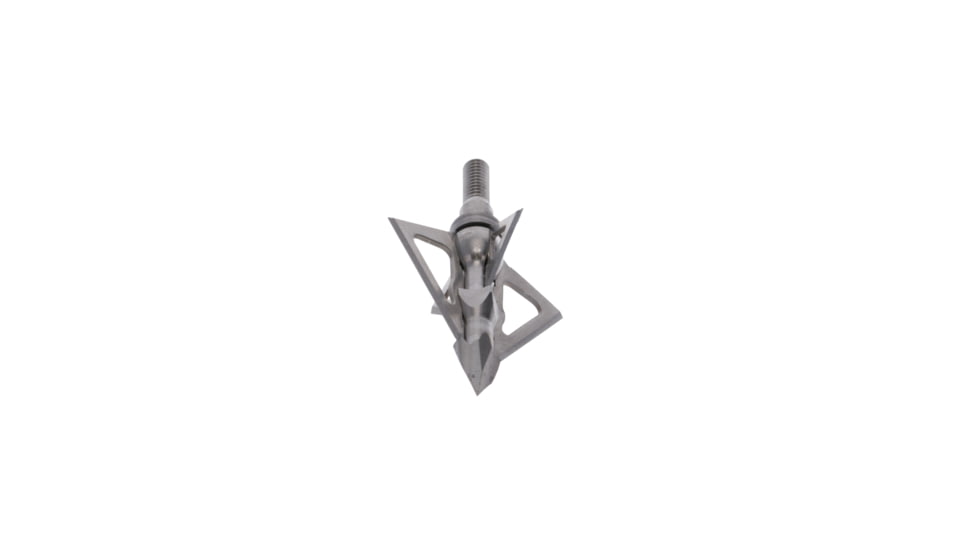 TruGlo Titanium X Fixed Broadhead, 100 Grain, 4 Blade, 3 pk, Silver, TG3204AV