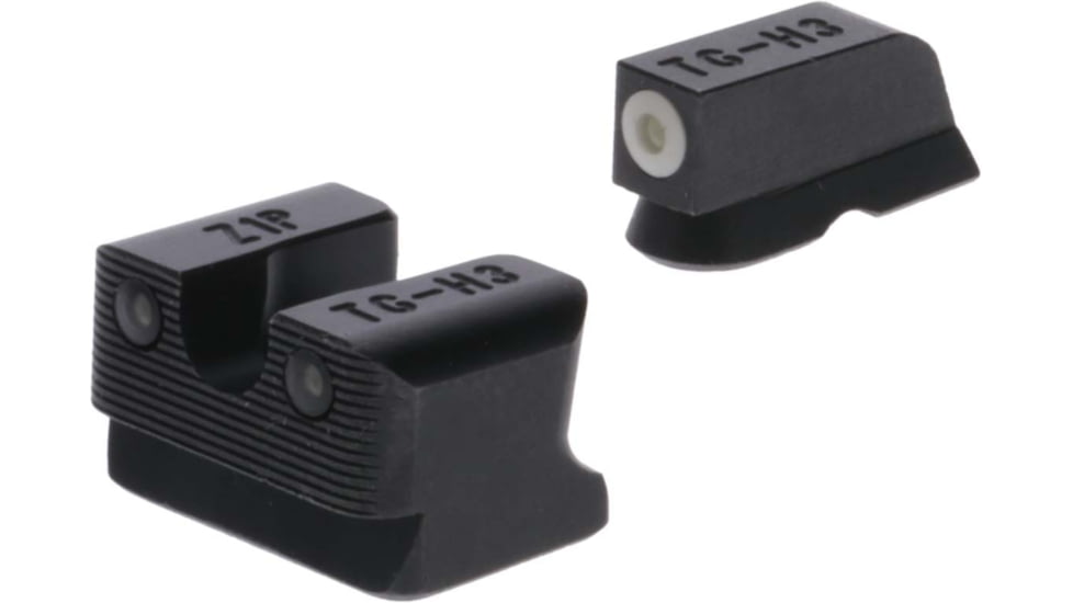 TruGlo Tritium Pro Handgun Night Sights for CZ 75 Series w/ White Front Ring, TG-TG231Z1W