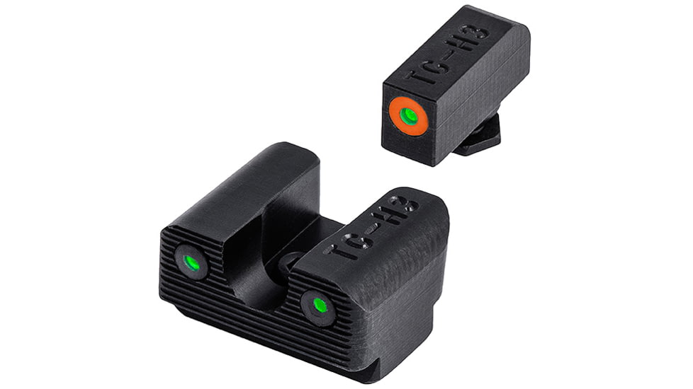 TruGlo Tritium Pro Handgun Night Sights for Glock 42, 43, 48 and Honor Defense w/ Orange Front Ring, TG-TG231G1AC