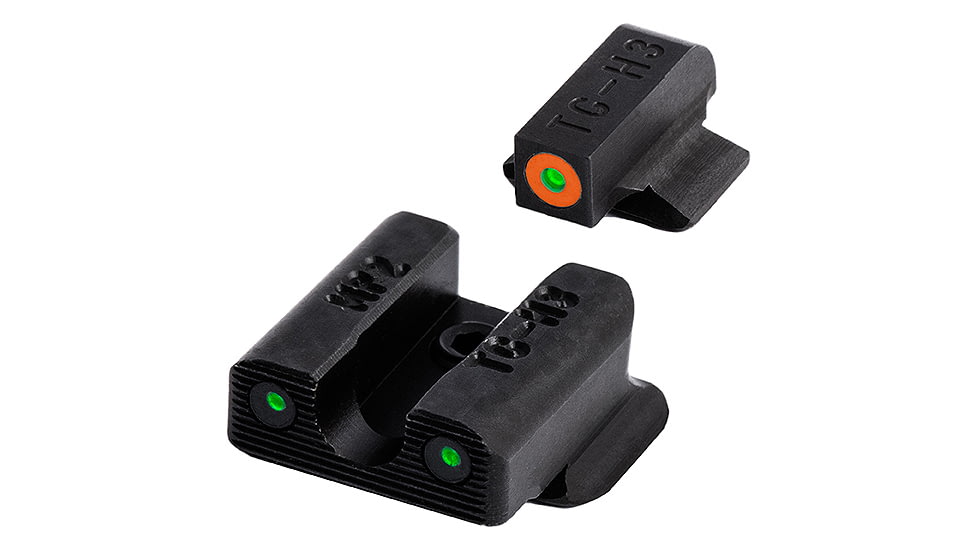 TruGlo Tritium Pro Handgun Night Sights for Smith &amp; Wesson Bodyguard 380 w/ Orange Front Ring, TG-TG231MP2C