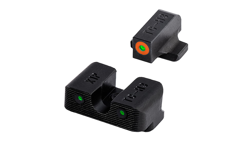 TruGlo Tritium Pro Handgun Night Sights for Springfield XD, XDM, excluding 5.25in Comp Series, XDE &amp; XDS w/ Orange Front Ring, TG-TG231X1C