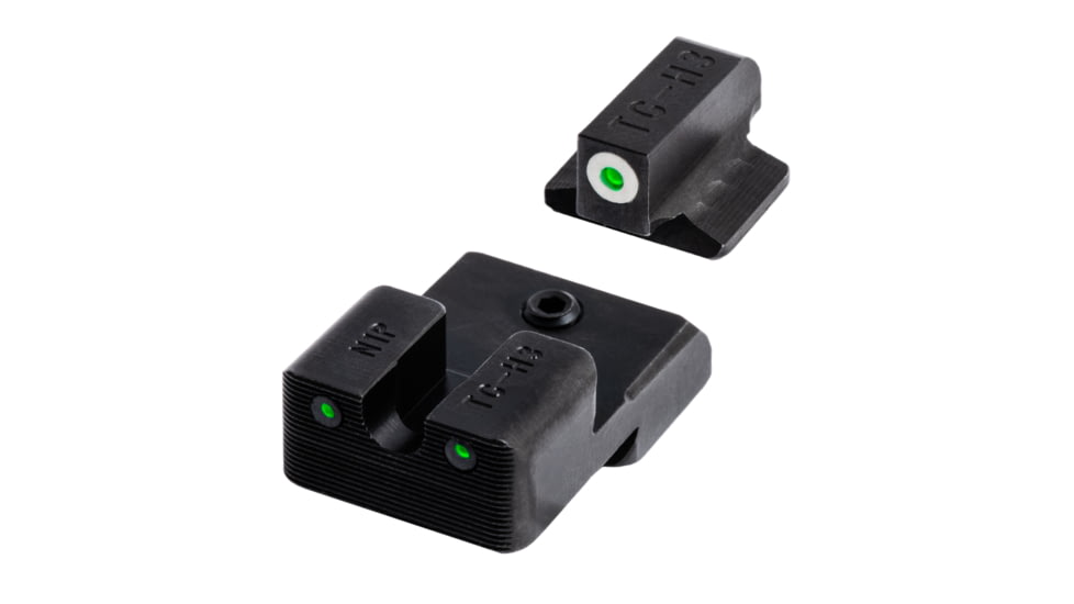TruGlo Tritium Pro Handgun Sight Set for 1911 270/450, White Focus Lock Ring, TG-TG231N2W