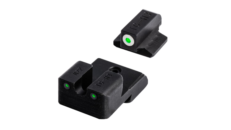 TruGlo Tritium Pro Handgun Sight Set for 1911 Novak 260/500, White Focus Lock Ring, TG-TG231N3W