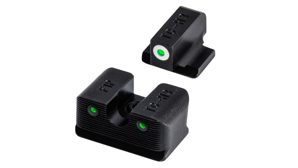 TruGlo Tritium Pro Handgun Sight Set for FN FNX40, White Focus Lock Ring, TG-TG231F2W
