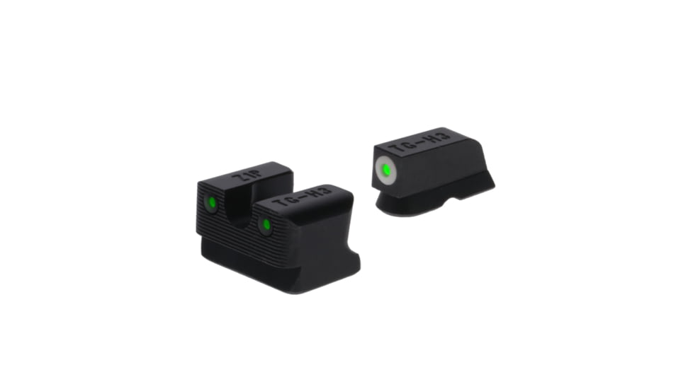 TruGlo Tritium Pro Handgun Sight Set for 1911 270/500, White Focus Lock Ring, TG-TG231N4W