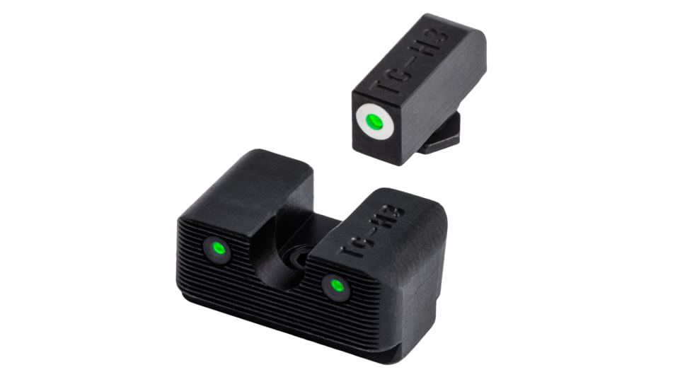 TruGlo Tritium Pro Handgun Sight Set for Glock High, White Focus Lock Ring, TG-TG231G2W