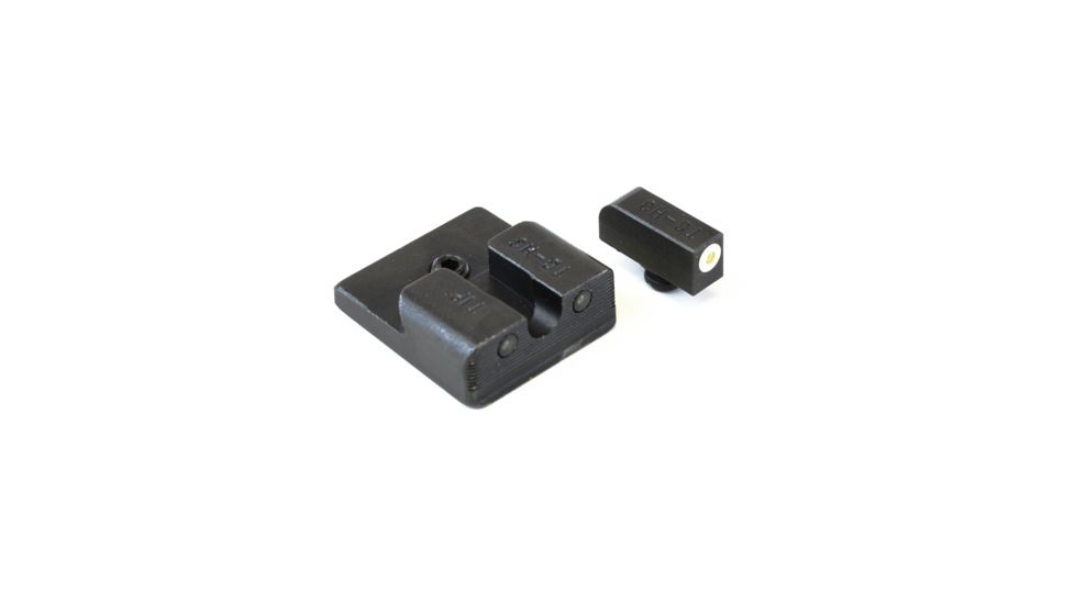 TruGlo Tritium Pro Handgun Sight Set for Taurus Millennium G2, Slim 709, 740, White Focus Lock Ring, TG-TG231T2W