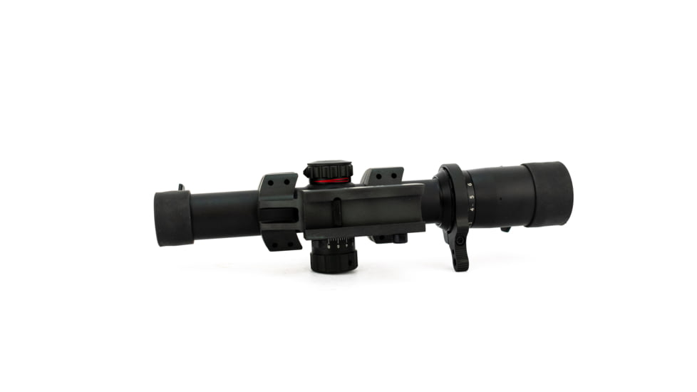 TruGlo Tru-Brite 1-6x24mm Rifle Scope, 30mm Tube, Illuminated Power Ring, Duplex Mil-Dot Reticle with Mount, Matte, TG-TG8516TL