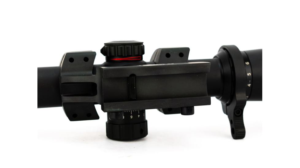 TruGlo Tru-Brite 1-6x24mm Rifle Scope, 30mm Tube, Illuminated Power Ring, Duplex Mil-Dot Reticle with Mount, Matte, TG-TG8516TL