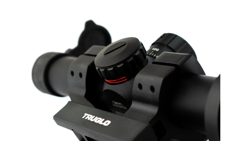 TruGlo Tru-Brite 1-6x24mm Rifle Scope, 30mm Tube, Illuminated Power Ring, Duplex Mil-Dot Reticle with Mount, Matte, TG-TG8516TL