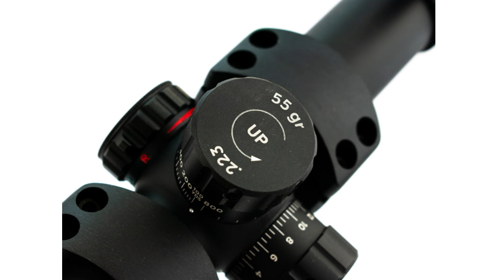 TruGlo Tru-Brite 1-6x24mm Rifle Scope, 30mm Tube, Illuminated Power Ring, Duplex Mil-Dot Reticle with Mount, Matte, TG-TG8516TL