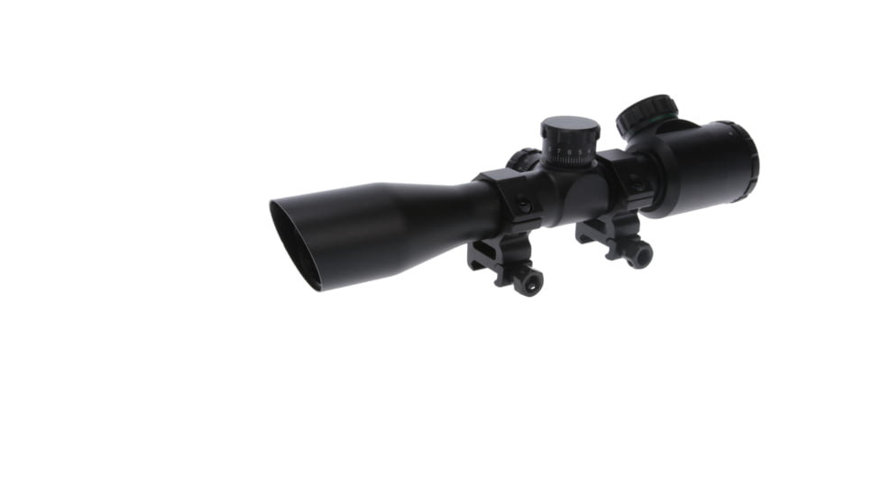 TruGlo Tru-Brite Xtreme Tactical Compact 4x32mm Rifle Scope W/ Rings, Red/Green Illuminated Mil-Dot Reticle, TG-TG8504TL