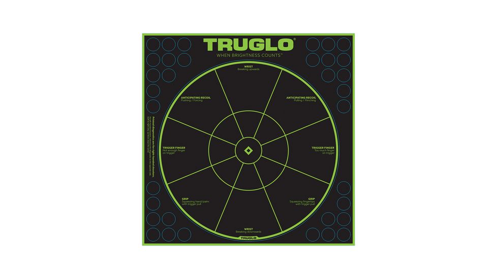 TruGlo Tru-See Reactive/Splatter Targets Diamond Green 6 Pack, TG-TG15A6