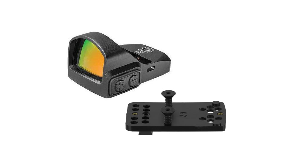 TruGlo Tru-Tec Sub-Compact 1x23mm 3-MOA Red Dot Sight, 4 Post Mount, includes Dovetail Rear Sight Mount for Glock, TG-TG8100B1