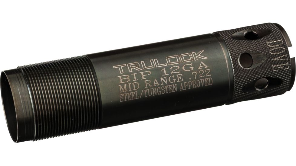 Trulock Dove Choke Browning Invector Plus, 12 Gauge, Mid Range, Ported, .722, Black, Small, PHIPDV12722P