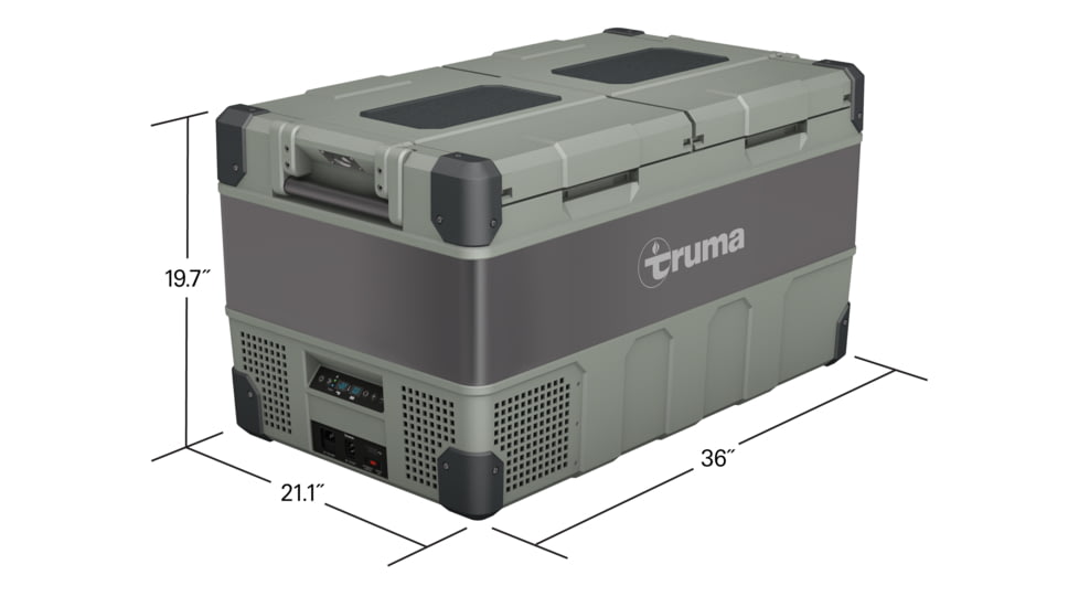Truma Cooler C96DZ Dual Zone Portable Fridge/Freezer, Earth Green, 96 liter, 45105-02