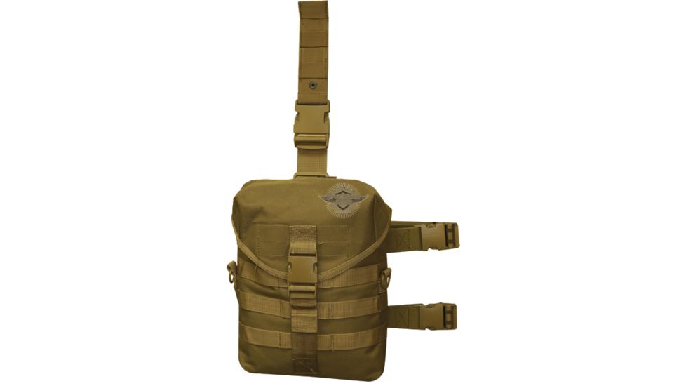 5 Star Dlg-5S Drop Leg Gas Mask Carrier, Coyote 6285000