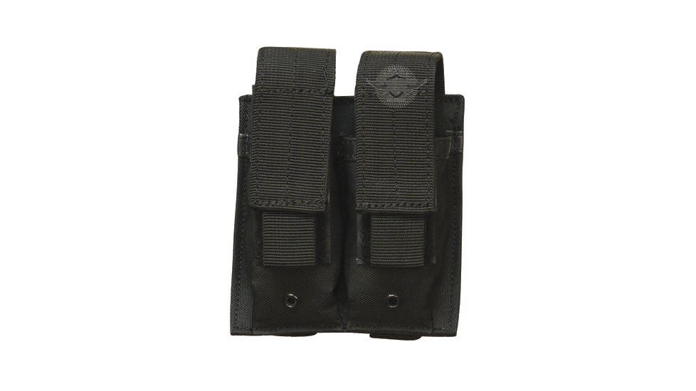 5Star MPD-5S Double Pistol Mag Pouch, Black 6466000