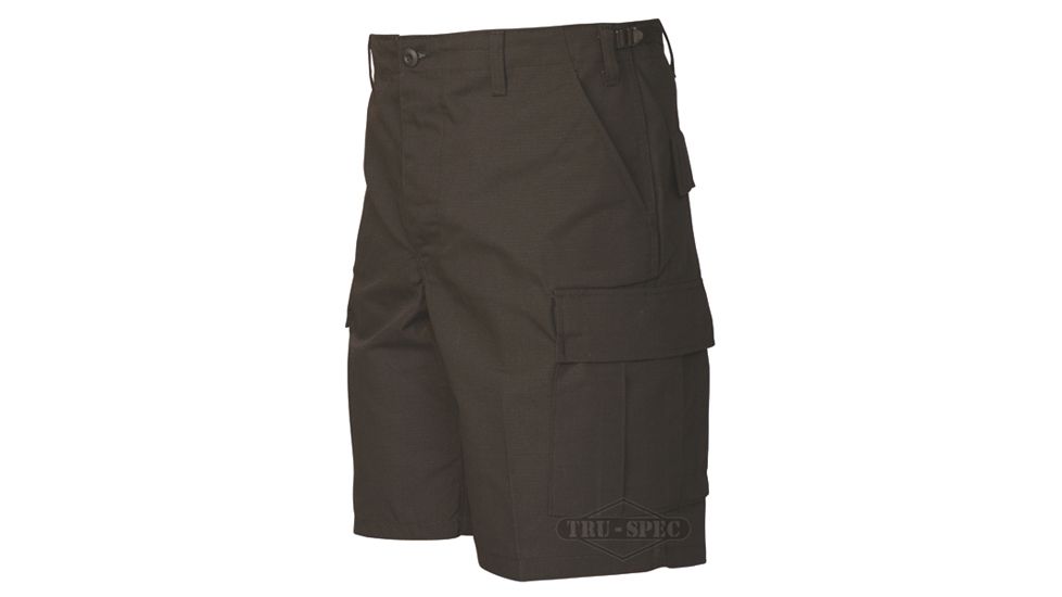 Tru-Spec Tru Shorts Black Poly/Cotton Rip Stop, Xl 4280006