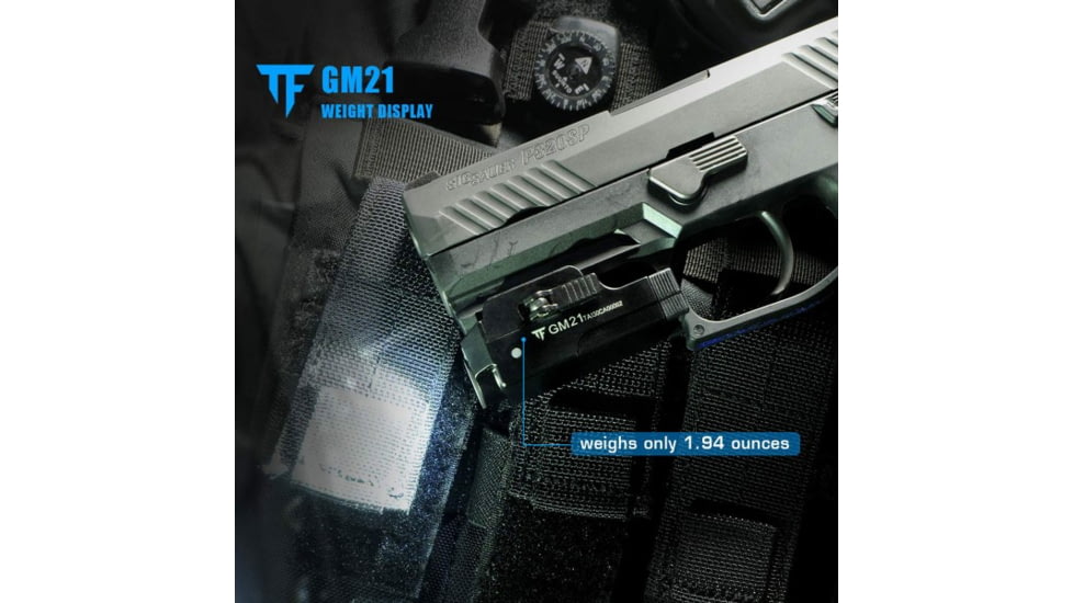 TrustFire GM21 Quick Release Li-Polymer Rechargeable CREE XP-L HI LED Compact Pistol Light, 510 Lumens, Black, GM21