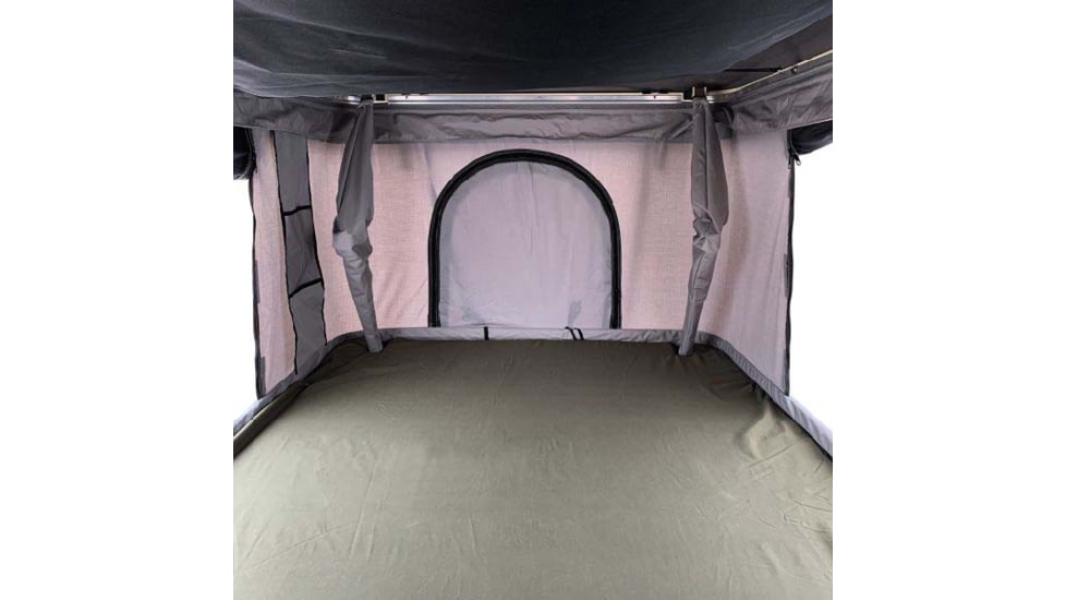 TRUSTMADE Hardshell Rooftop Tent, White/Grey, 82.7x49x35.4in, OR02RT01-WhiteGrey
