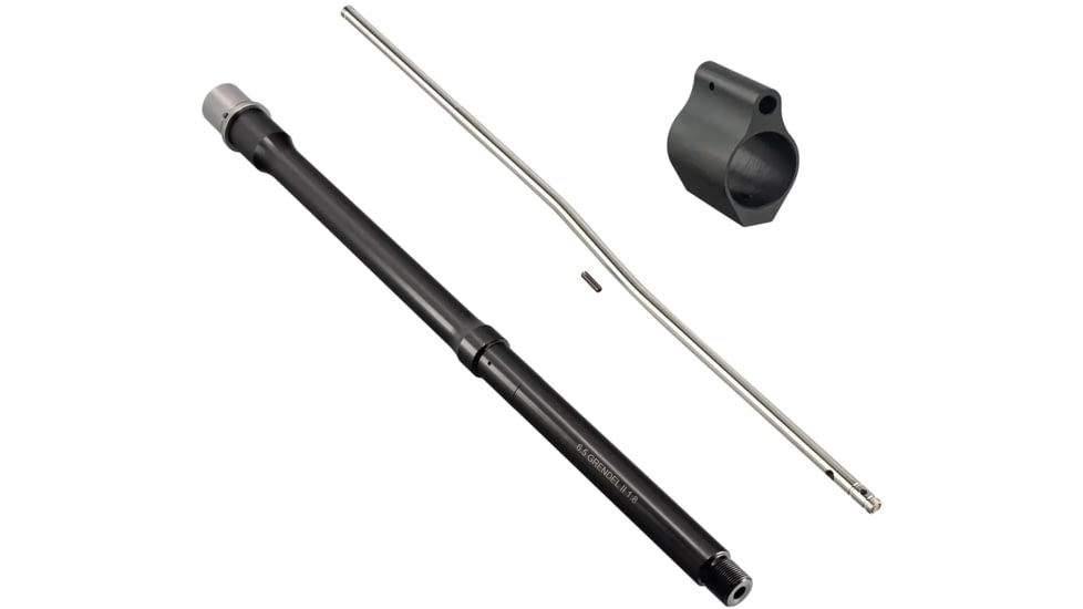 TRYBE Defense 16.25 in Medium Profile AR-15 Rifle Barrel, .750 in Gas Block, Mid-Length Gas Tube, 6.5mm Grendel II