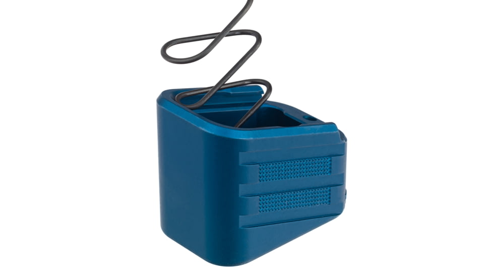 TRYBE Defense +4/5 Magazine Extension Base Pad for Glock 17 9mm/.40 S&amp;W, Blue, MAGEXTGLK4/5-BL