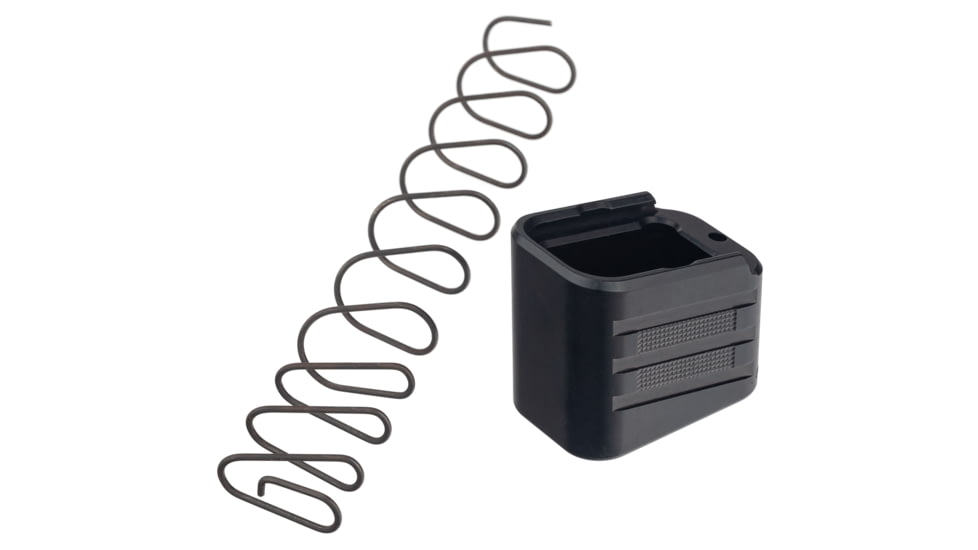 TRYBE Defense +4/5 Magazine Extension Base Pad for Glock 19/23/26/27, 9mm/.40 S&amp;W, Black, MAGEXTGLK194/5-BK