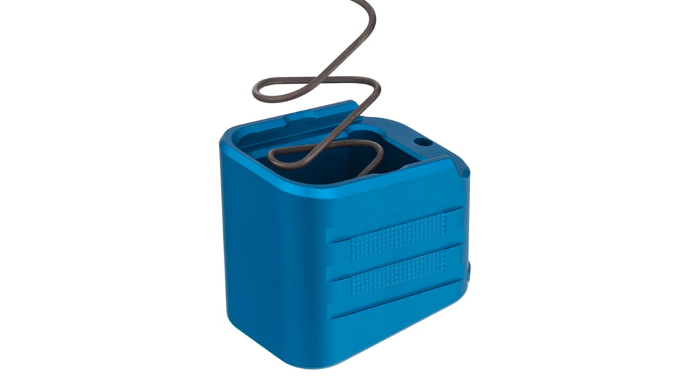 TRYBE Defense +4/5 Magazine Extension Base Pad for Glock 19/23/26/27, 9mm/.40 S&amp;W, Blue, MAGEXTGLK194/5-BL