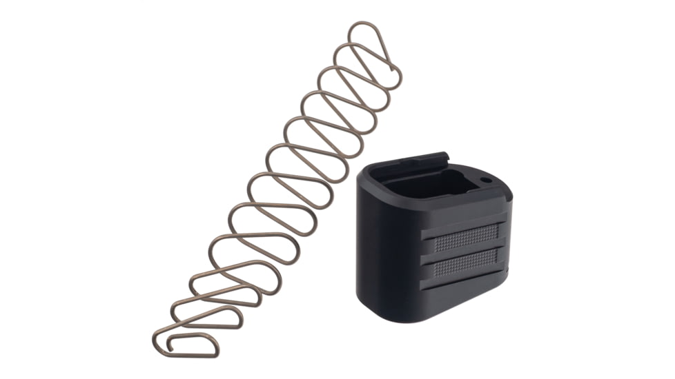 TRYBE Defense +4 Magazine Extension Base Pad for Glock 43X/48, Black, MAGEXTGLK43X48/4-BK