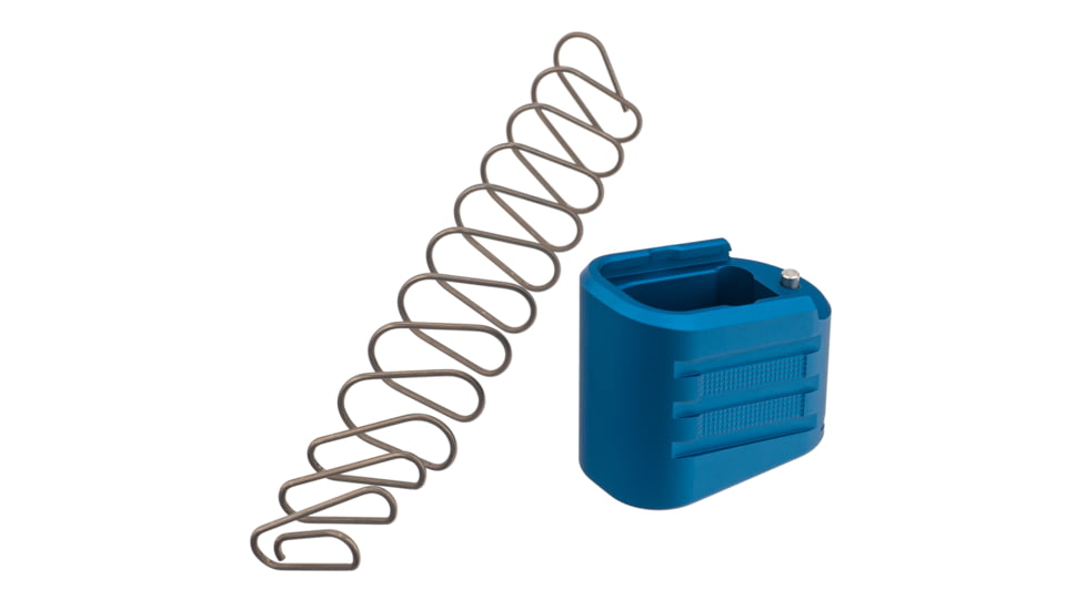 TRYBE Defense +4 Magazine Extension Base Pad for Glock 43X/48, Blue, MAGEXTGLK43X48/4-BL