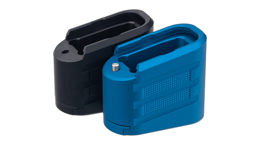 TRYBE Defense +4 Magazine Extension Base Pad for Glock 43X/48, Blue, MAGEXTGLK43X48/4-BL