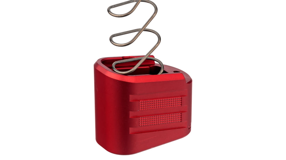 TRYBE Defense +4 Magazine Extension Base Pad for Glock 43X/48, Red, MAGEXTGLK43X48/4-RD