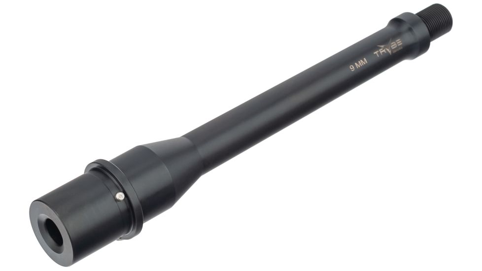 TRYBE Defense 7.5 in Thin Profile AR Pistol Barrel, 9mm, 1/2X28 Threads, Nitride, Black, BARPIST759MM
