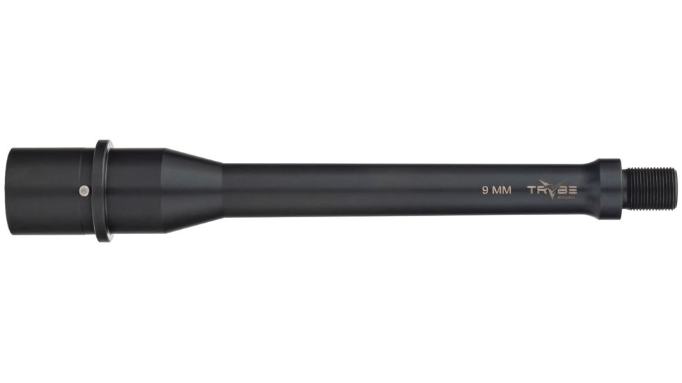 TRYBE Defense 7.5 in Thin Profile AR Pistol Barrel, 9mm, 1/2X28 Threads, Nitride, Black, BARPIST759MM