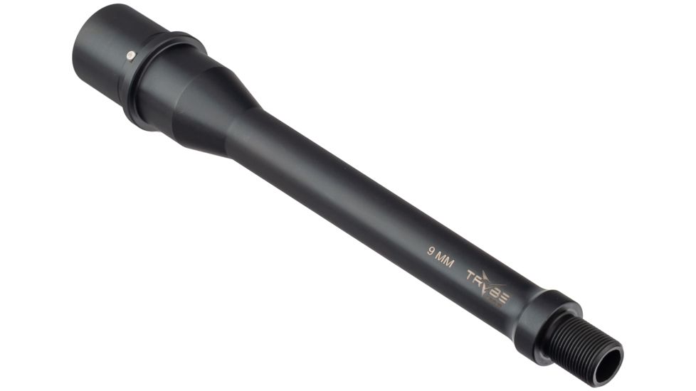 TRYBE Defense 7.5 in Thin Profile AR Pistol Barrel, 9mm, 1/2X28 Threads, Nitride, Black, BARPIST759MM