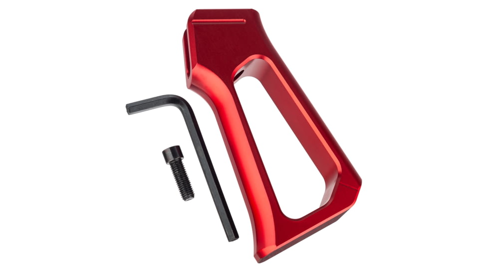 TRYBE Defense Aggressive AR Grip, Red, ARGRIP2-RD