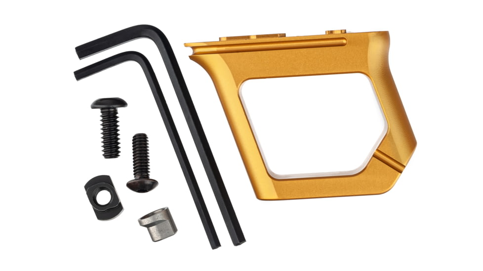 TRYBE Defense Aggressive M-LOK &amp; Key-Mod Handstop, Gold, HNDSTP2-GLD