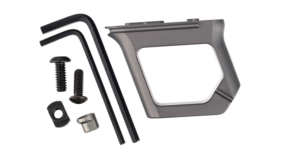 TRYBE Defense Aggressive M-LOK &amp; Key-Mod Handstop, Gunmetal, HNDSTP2-GM