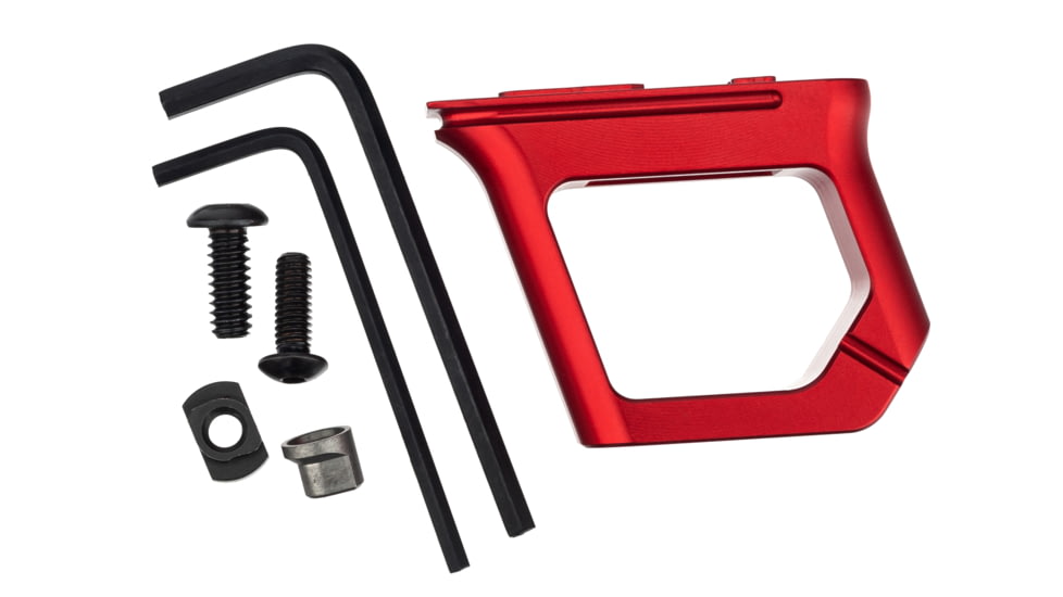 TRYBE Defense Aggressive M-LOK &amp; Key-Mod Handstop, Red, HNDSTP2-RD