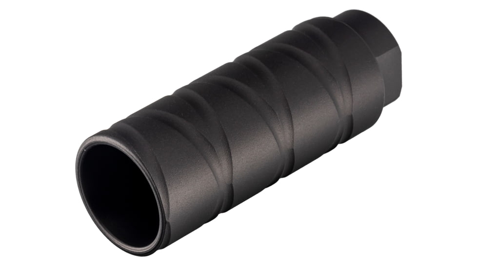 TRYBE Defense AR-15 .300 Blackout Flash Can Muzzle Device, 5/8x24, Spiral Flute, Black Anodized, SF300FC