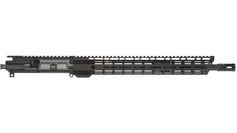TRYBE Defense AR-15 5.56x45mm NATO 16in Complete Upper Receiver, Government, Mid Length, 1-7 Twist, 1/2x28, A2, Black, UPPER16556-MLG