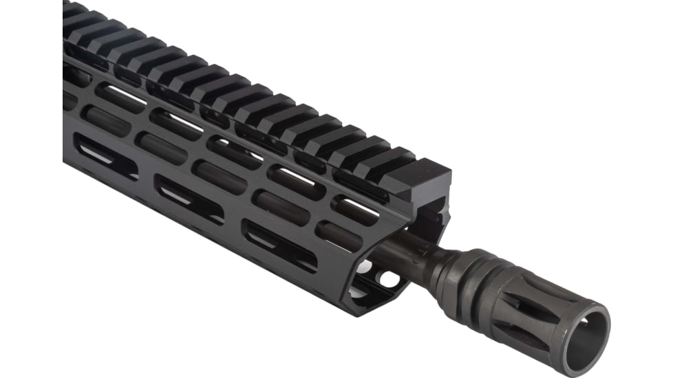 TRYBE Defense AR-15 5.56x45mm NATO 16in Complete Upper Receiver, Pencil, Carbine Length, 1-7 Twist, 1/2x28, A2, Black, UPPER16556-PEN