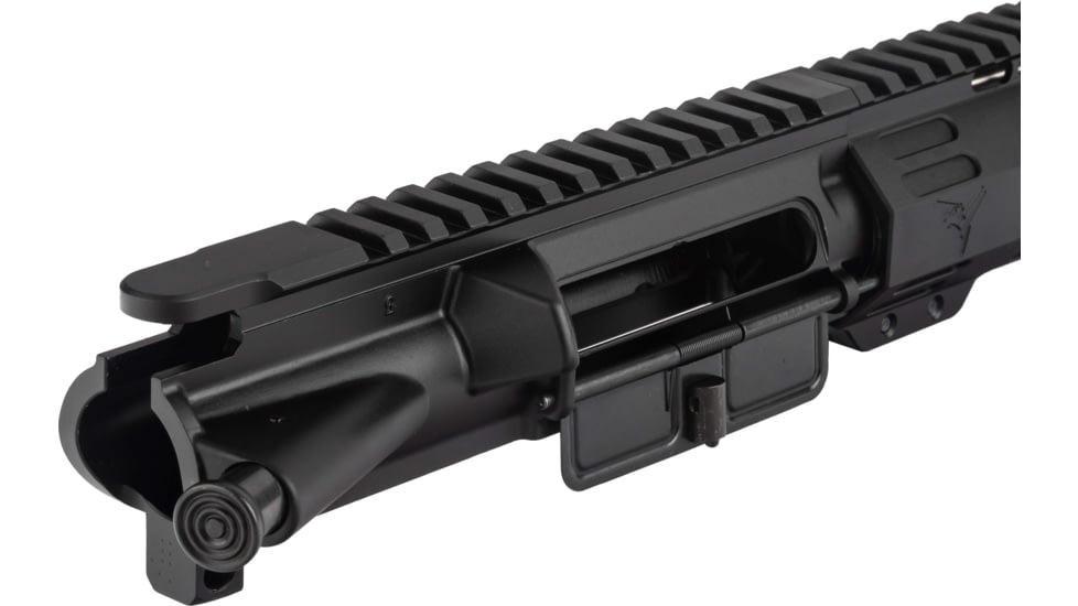TRYBE Defense AR-15 5.56x45mm NATO 16in Complete Upper Receiver, Pencil, Mid Length,1-7 Twist, 1/2x28, A2, Black, UPPER16556-MLP