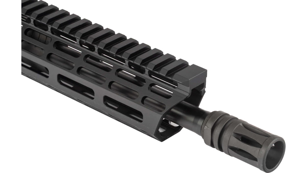 TRYBE Defense AR-15 5.56x45mm NATO 16in Complete Upper Receiver, Pencil, Mid Length,1-7 Twist, 1/2x28, A2, Black, UPPER16556-MLP