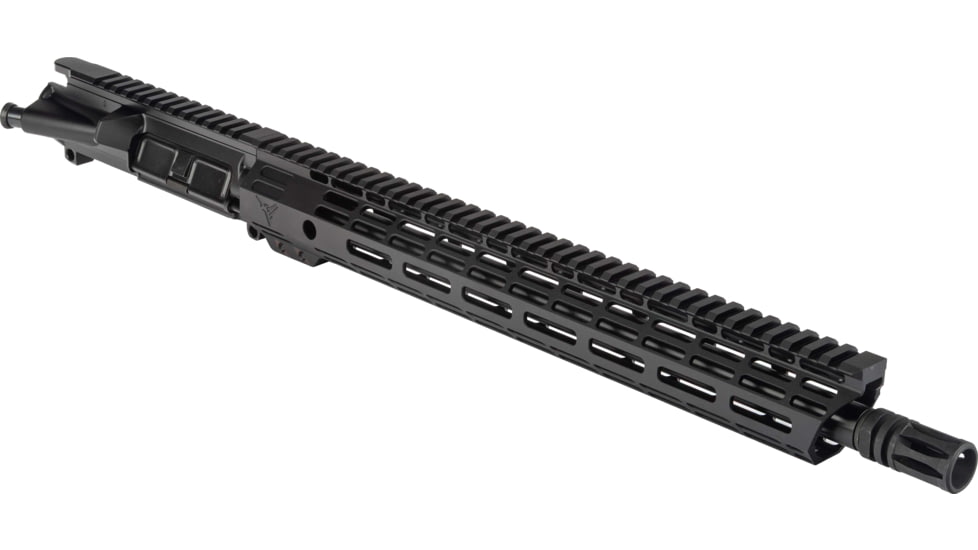 TRYBE Defense AR-15 9mm Luger 16in Complete Upper Receiver, 1-10 Twist, 1/2x28, A2, Black, UPPER169MM-28
