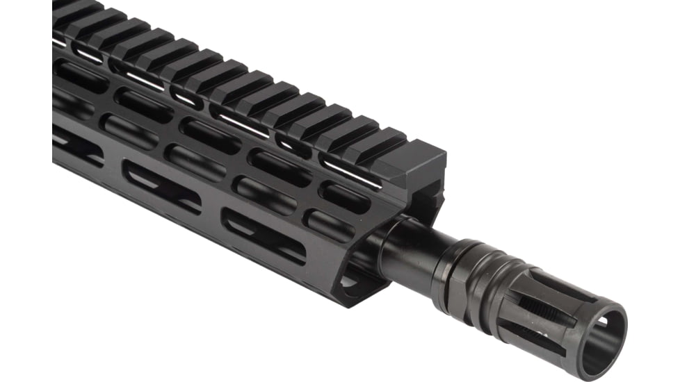TRYBE Defense AR-15 9mm Luger 16in Complete Upper Receiver, 1-10 Twist, 1/2x36, A2, Black, UPPER169MM-36